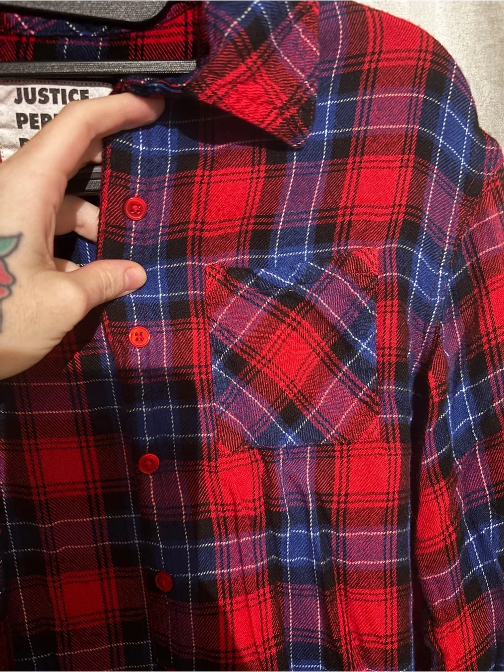 Justice classic plaid